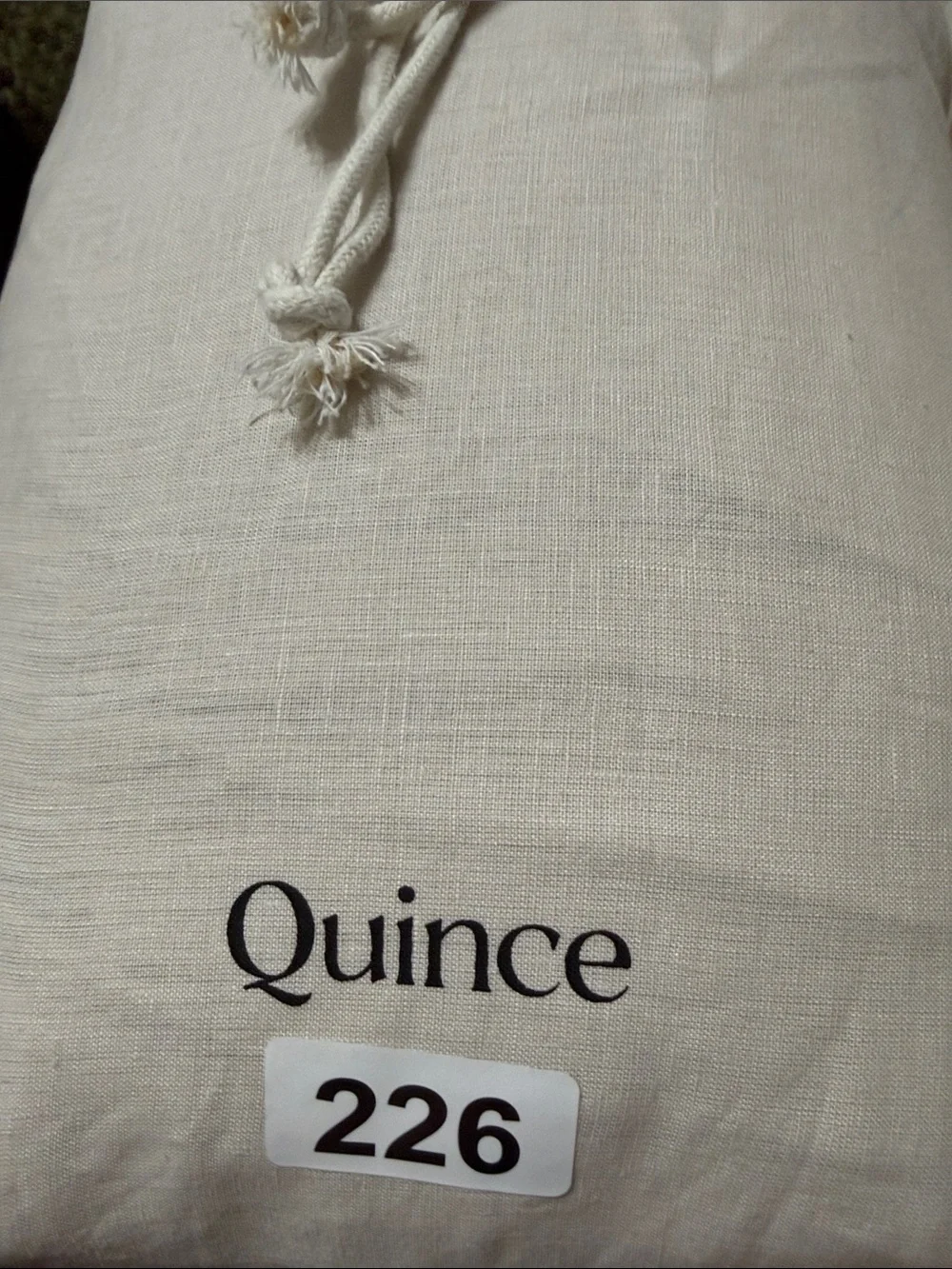 NWOT Quince European Linen King/Cal King Sand Duvet Cover - Retail $174